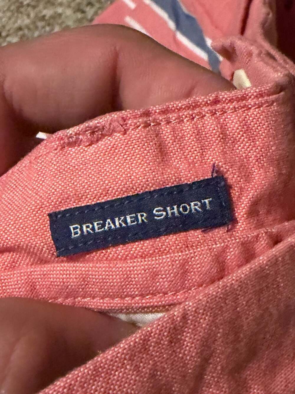 Vineyard Vines Seaward Stripe Cotton Oxford Breaker Shorts 9" inseam Mens sz 33 - Picture 3 of 6